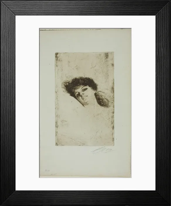 Framed Print : Mary, 1884. Creator: Anders Leonard Zorn Framed Print : Mary, 1884. Creator: Anders Leonard Zorn