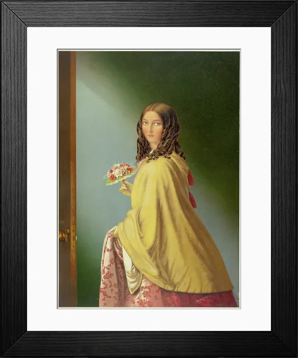Framed Print : The Bridesmaid, n.d. Creator: George Baxter Framed Print : The Bridesmaid, n.d. Creator: George Baxter
