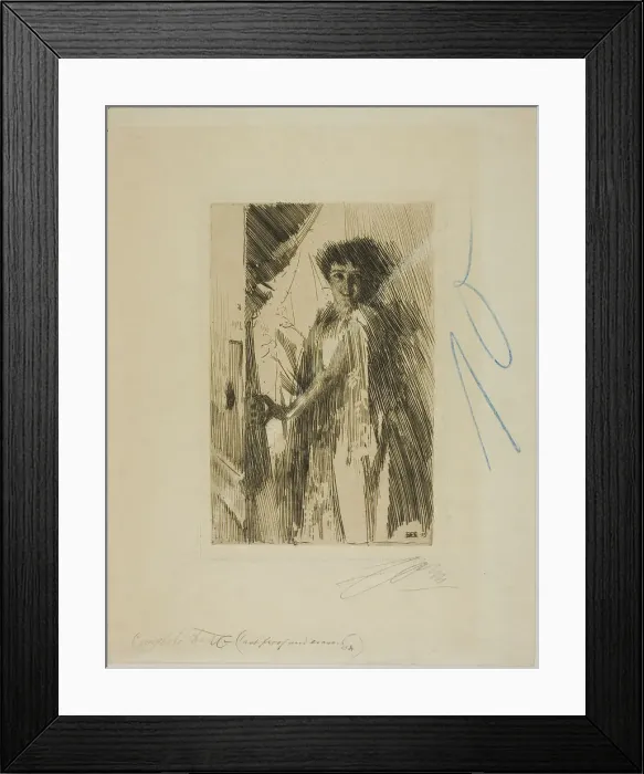 Framed Print : Rosita Mauri, 1889. Creator: Anders Leonard Zorn Framed Print : Rosita Mauri, 1889. Creator: Anders Leonard Zorn
