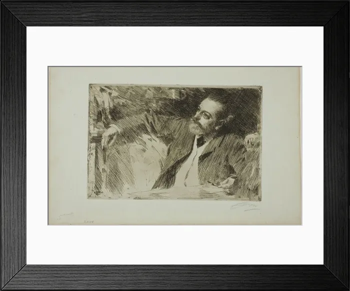 Framed Print : Antonin Proust, 1889. Creator: Anders Leonard Zorn Framed Print : Antonin Proust, 1889. Creator: Anders Leonard Zorn