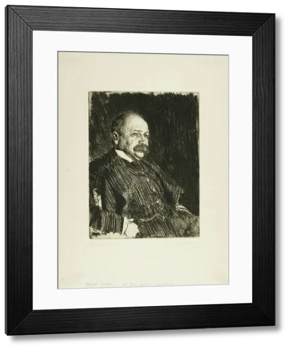 Framed Print : Colonel Lamont III (Bust), 1904. Creator: Anders Leonard Zorn Framed Print : Colonel Lamont III (Bust), 1904. Creator: Anders Leonard Zorn