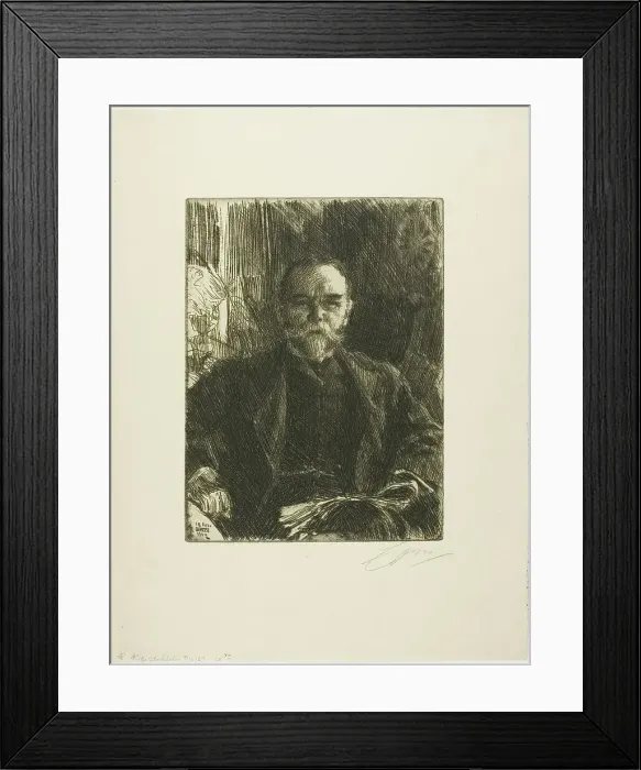 Framed Print : John Hay, 1904. Creator: Anders Leonard Zorn Framed Print : John Hay, 1904. Creator: Anders Leonard Zorn