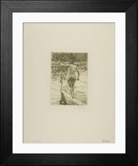 Framed Print : Balance, 1919. Creator: Anders Leonard Zorn Framed Print : Balance, 1919. Creator: Anders Leonard Zorn