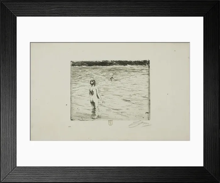Framed Print : Mother Bathing, 1894. Creator: Anders Leonard Zorn Framed Print : Mother Bathing, 1894. Creator: Anders Leonard Zorn