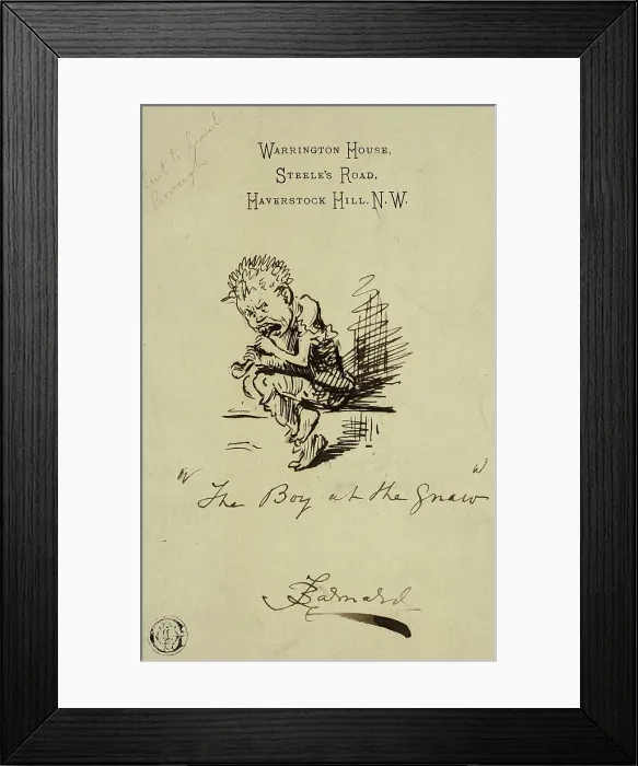 Framed Print : The Boy at the Gnaw, n.d. Creator: Frederick Barnard Framed Print : The Boy at the Gnaw, n.d. Creator: Frederick Barnard