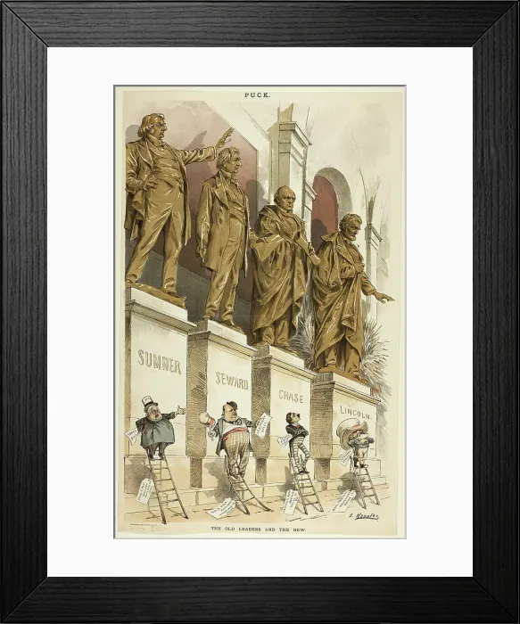 Framed Print : The Old Leaders and the New, n.d. Creator: Joseph Keppler Framed Print : The Old Leaders and the New, n.d. Creator: Joseph Keppler