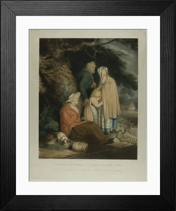 Framed Print : Haymakers in a Storm, n.d. Creator: Charles Knight Framed Print : Haymakers in a Storm, n.d. Creator: Charles Knight