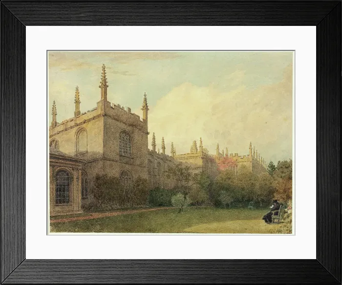 Framed Print : University Buildings from Exeter College Gardens, n.d. Creator: Frederick Mackenzie Framed Print : University Buildings from Exeter College Gardens, n.d. Creator: Frederick Mackenzie