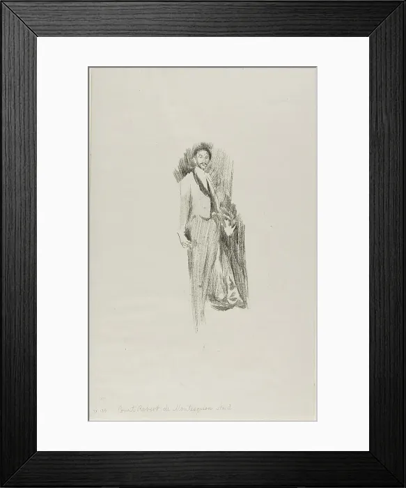 Framed Print : Count Robert de Montesquiou, 1894. Creator: Beatrix Godwin Whistler Framed Print : Count Robert de Montesquiou, 1894. Creator: Beatrix Godwin Whistler
