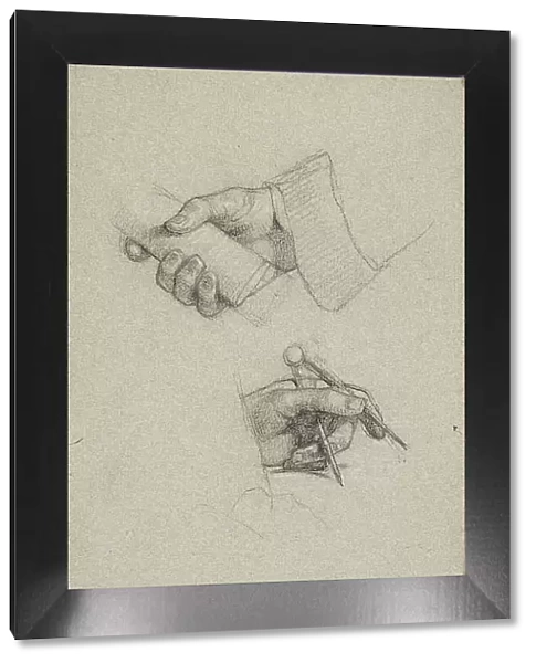 Study of Hands, c. 1858. Creator: Charles Lucy