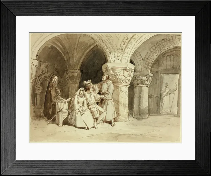 Framed Print : Edwy and Elgiva, n.d. Creator: Clarkson Stanfield Framed Print : Edwy and Elgiva, n.d. Creator: Clarkson Stanfield