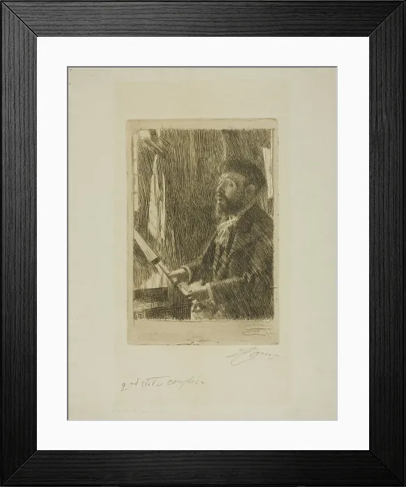 Framed Print : J.B. Faure, 1891. Creator: Anders Leonard Zorn Framed Print : J.B. Faure, 1891. Creator: Anders Leonard Zorn
