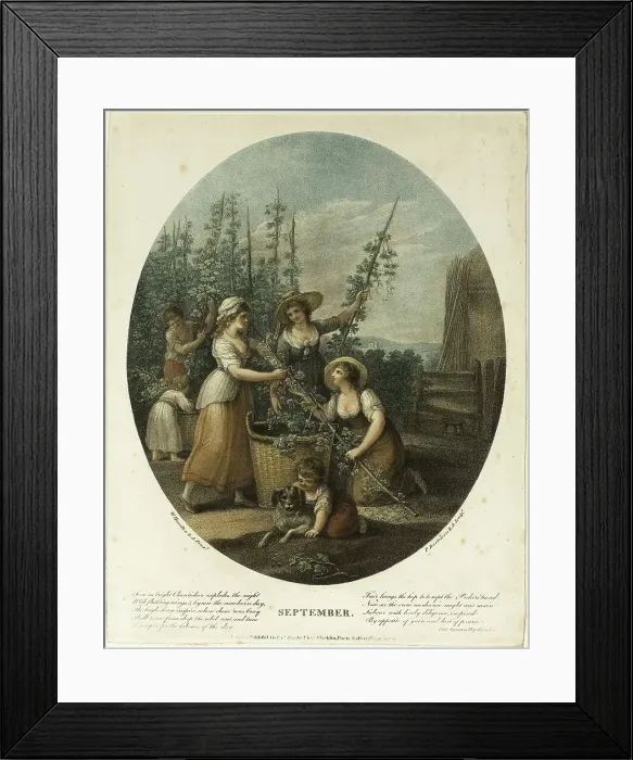 Framed Print : September, October 1, 1793. Creator: Francesco Bartolozzi Framed Print : September, October 1, 1793. Creator: Francesco Bartolozzi