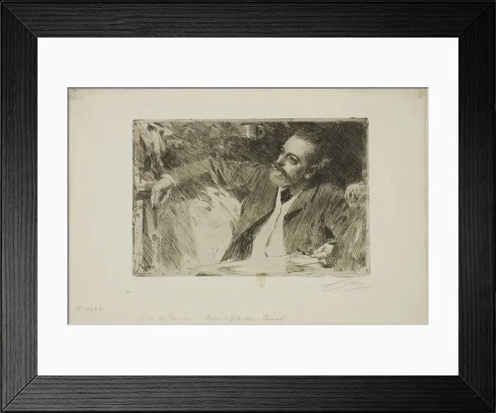 Framed Print : Antonin Proust, 1889. Creator: Anders Leonard Zorn Framed Print : Antonin Proust, 1889. Creator: Anders Leonard Zorn