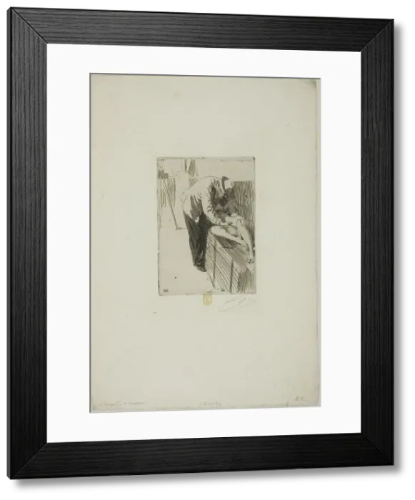 Framed Print : Per Hasselberg, 1891. Creator: Anders Leonard Zorn Framed Print : Per Hasselberg, 1891. Creator: Anders Leonard Zorn