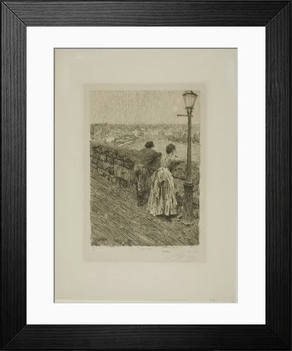 Framed Print : Fisherman at Saint Ives, 1891. Creator: Anders Leonard Zorn Framed Print : Fisherman at Saint Ives, 1891. Creator: Anders Leonard Zorn