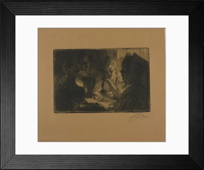 Framed Print : The New Ballad, 1903. Creator: Anders Leonard Zorn Framed Print : The New Ballad, 1903. Creator: Anders Leonard Zorn