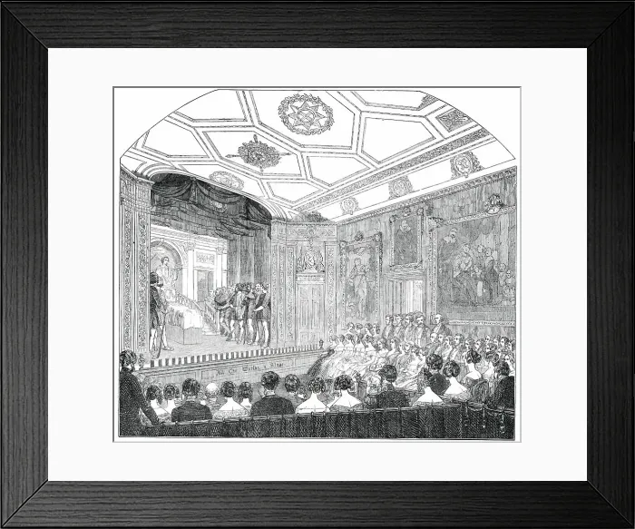 Framed Print : Theatrical Performance in the Rubens Room, at Windsor Castle - (Scene from Julius Caesar'), 1850. Creator: Unknown. Theatrical Performance in the Rubens Room, at Windsor Castle - (Scene from Julius Caesar'), 1850. Creator: Unknown Framed Print : Theatrical Performance in the Rubens Room, at Windsor Castle - (Scene from Julius Caesar'), 1850. Creator: Unknown. Theatrical Performance in the Rubens Room, at Windsor Castle - (Scene from Julius Caesar'), 1850. Creator: Unknown