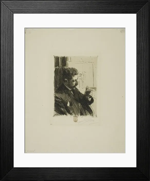 Framed Print : H. R. H. Prince Eugen of Sweden, 1891. Creator: Anders Leonard Zorn Framed Print : H. R. H. Prince Eugen of Sweden, 1891. Creator: Anders Leonard Zorn