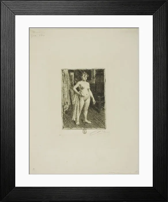 Framed Print : Venus de la Villette, 1893. Creator: Anders Leonard Zorn Framed Print : Venus de la Villette, 1893. Creator: Anders Leonard Zorn