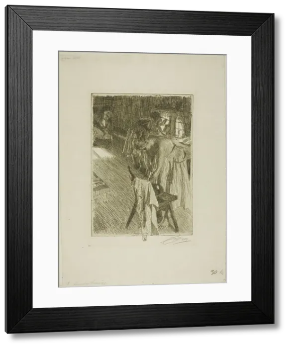 Framed Print : Sunday Morning, 1892 / 94. Creator: Anders Leonard Zorn Framed Print : Sunday Morning, 1892 / 94. Creator: Anders Leonard Zorn