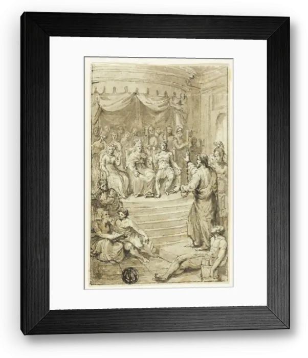 Framed Print : Paul Before Festus and Agrippa, n.d. Creator: Charles Reuben Ryley Framed Print : Paul Before Festus and Agrippa, n.d. Creator: Charles Reuben Ryley