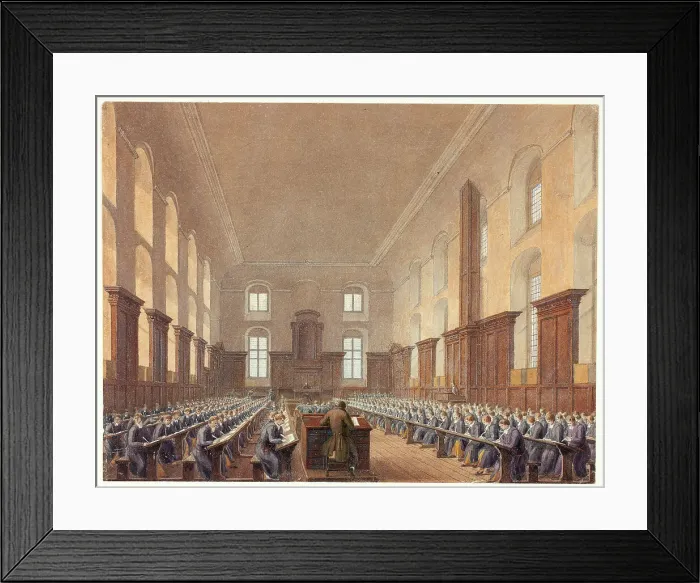 Framed Print : Writing School, Christ's Hospital, n.d. Creator: Frederick Mackenzie Framed Print : Writing School, Christ's Hospital, n.d. Creator: Frederick Mackenzie