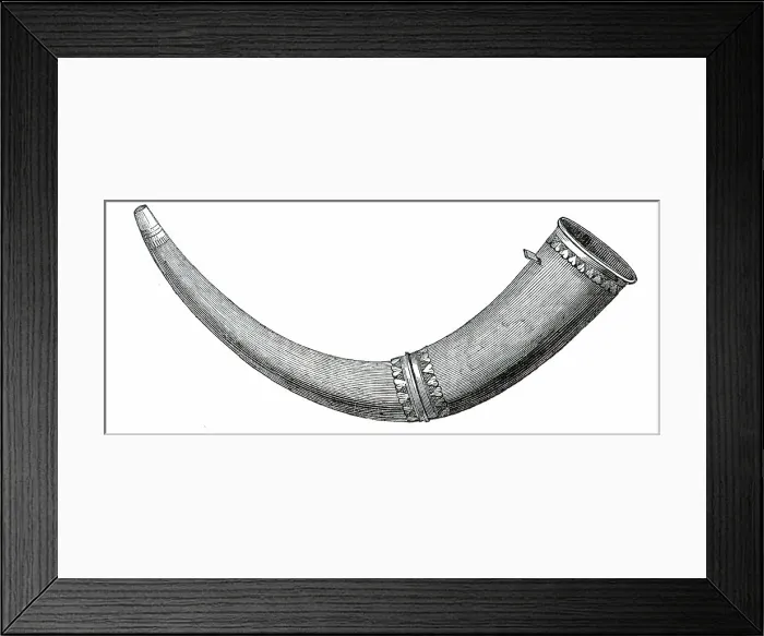 Framed Print : The Borstall Tenure Horn, 1850. Creator: Unknown Framed Print : The Borstall Tenure Horn, 1850. Creator: Unknown