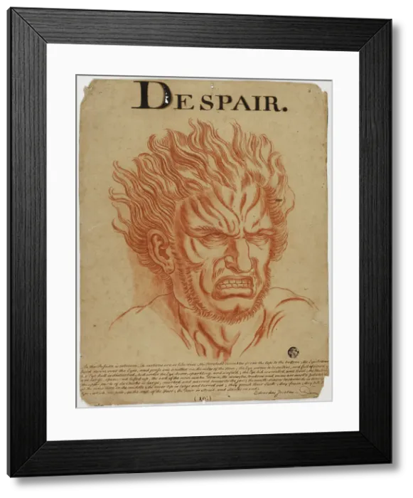Framed Print : Despair, after 1698. Creator: Eduardus Jacobus Framed Print : Despair, after 1698. Creator: Eduardus Jacobus
