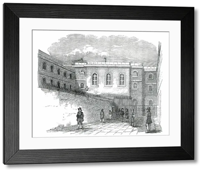 Framed Print : The Chapel-Yard, Newgate Prison, 1850. Creator: Unknown Framed Print : The Chapel-Yard, Newgate Prison, 1850. Creator: Unknown