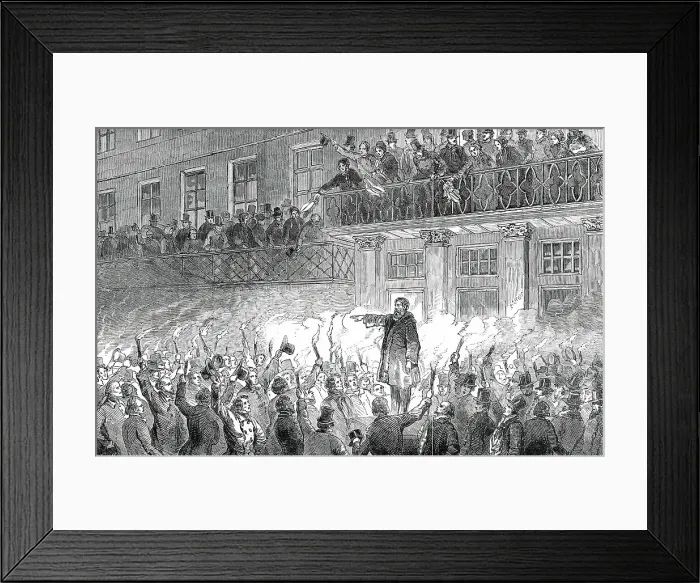 Framed Print : Reception of Hungarian Exiles in Philadelphia, 1850. Creator: Unknown Framed Print : Reception of Hungarian Exiles in Philadelphia, 1850. Creator: Unknown