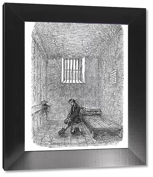 Punishment Cell, Newgate Prison, 1850. Creator: Unknown
