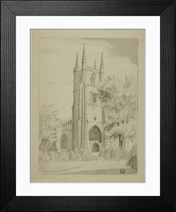 Framed Print : English Country Church, n.d. Creator: Unknown Framed Print : English Country Church, n.d. Creator: Unknown