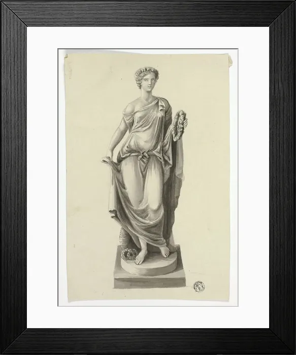 Framed Print : Allegoric Figure after the Flora Farnese, n.d. Creator: Unknown Framed Print : Allegoric Figure after the Flora Farnese, n.d. Creator: Unknown