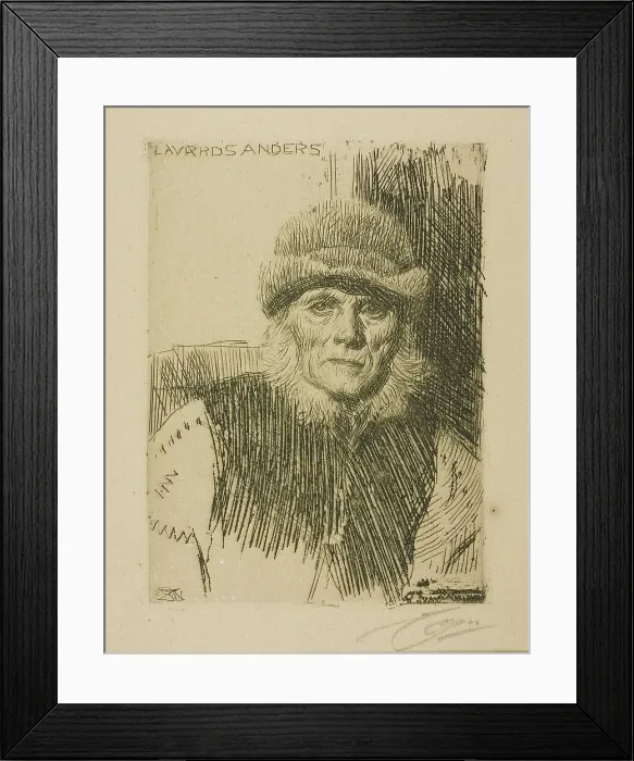 Framed Print : Dalecarlian Peasant (Lavards Anders), 1919. Creator: Anders Leonard Zorn Framed Print : Dalecarlian Peasant (Lavards Anders), 1919. Creator: Anders Leonard Zorn