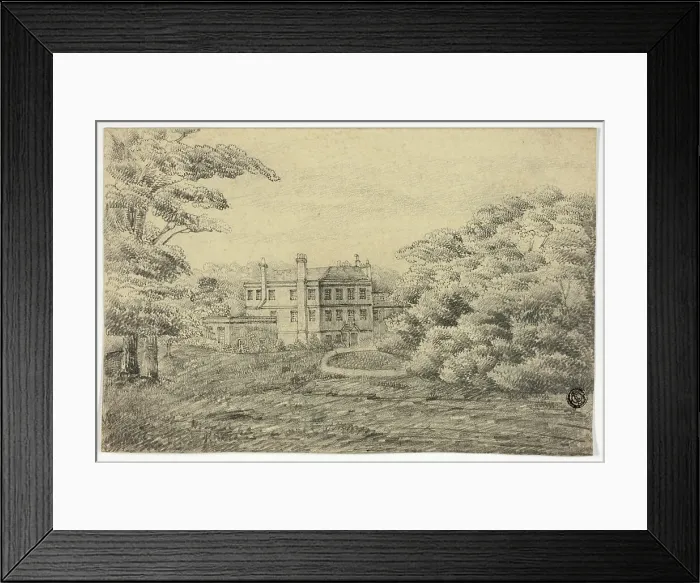 Framed Print : Country Estate with Mansion, n.d. Creator: Unknown Framed Print : Country Estate with Mansion, n.d. Creator: Unknown