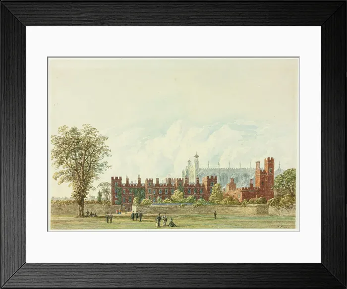 Framed Print : Eton from the Playing-Fields, n.d. Creator: George Pyne Framed Print : Eton from the Playing-Fields, n.d. Creator: George Pyne