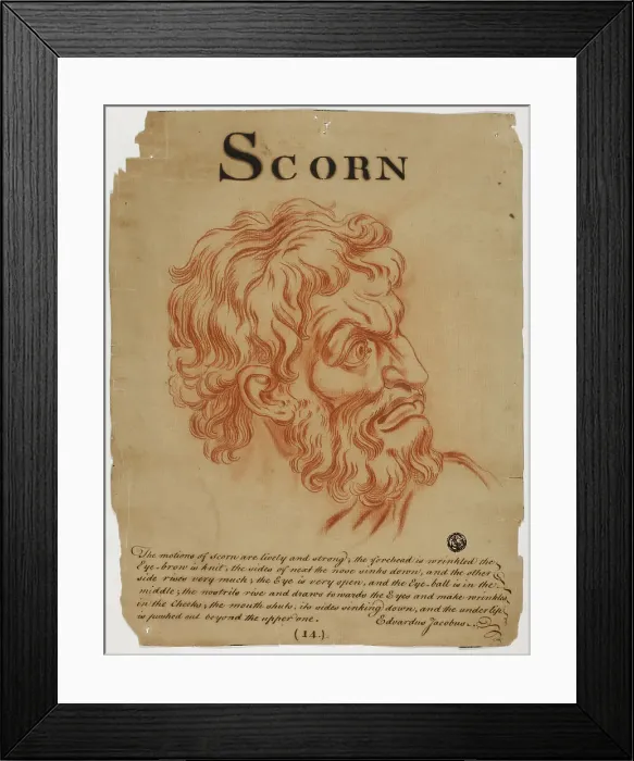 Framed Print : Scorn, after 1698. Creator: Eduardus Jacobus Framed Print : Scorn, after 1698. Creator: Eduardus Jacobus