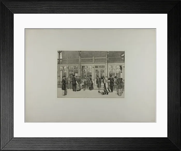 Framed Print : Place, plate one from A Glove, 1881. Creator: Max Klinger Framed Print : Place, plate one from A Glove, 1881. Creator: Max Klinger