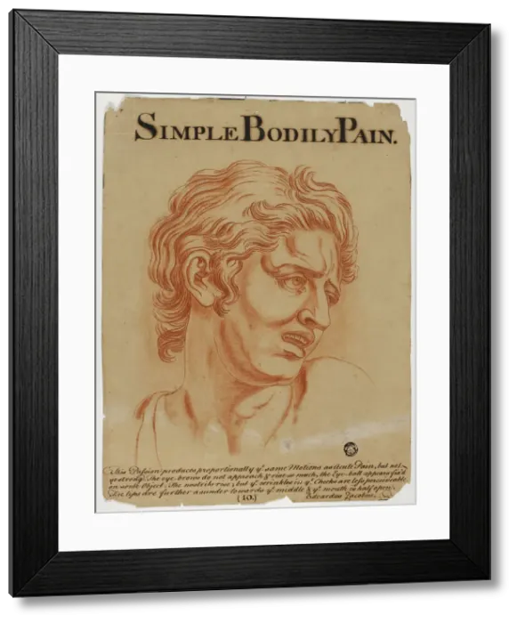 Framed Print : Simple Bodily Pain, after 1698. Creator: Eduardus Jacobus Framed Print : Simple Bodily Pain, after 1698. Creator: Eduardus Jacobus