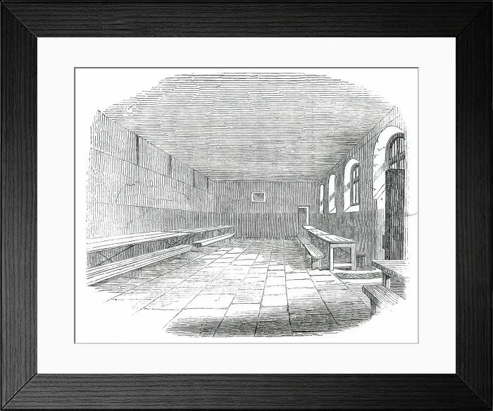 Framed Print : Dining Ward, Newgate Prison, 1850. Creator: Unknown Framed Print : Dining Ward, Newgate Prison, 1850. Creator: Unknown