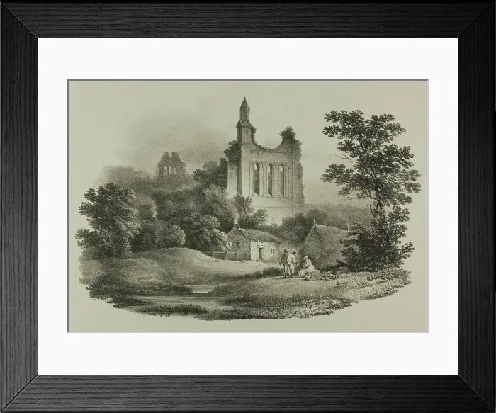 Framed Print : Byland Abbey, Yorkshire, 1821. Creator: Francis Nicholson Framed Print : Byland Abbey, Yorkshire, 1821. Creator: Francis Nicholson