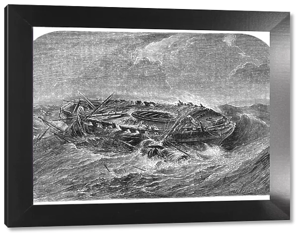 Wreck of an Indiaman - from a Picture by Mr. Daniell, 1850. Creator: Whymper