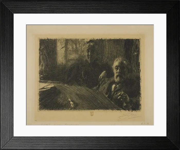 Framed Print : Mr. and Mrs. Fürstenberg, 1895. Creator: Anders Leonard Zorn Framed Print : Mr. and Mrs. Fürstenberg, 1895. Creator: Anders Leonard Zorn