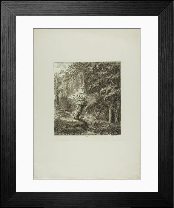 Framed Print : Landscapes Dedicated to M. Warelet, 1764. Creator: Salomon Gessner Framed Print : Landscapes Dedicated to M. Warelet, 1764. Creator: Salomon Gessner