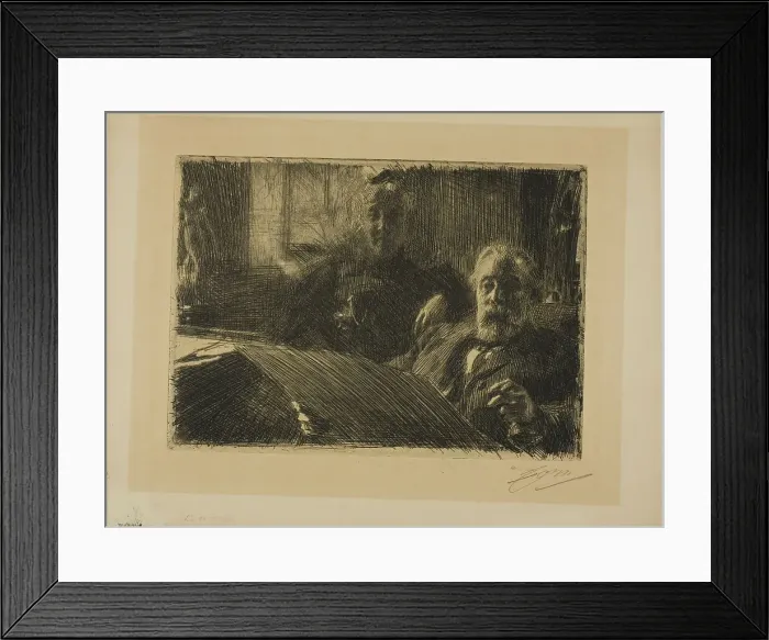 Framed Print : Mr. and Mrs. Fürstenberg, 1895. Creator: Anders Leonard Zorn Framed Print : Mr. and Mrs. Fürstenberg, 1895. Creator: Anders Leonard Zorn