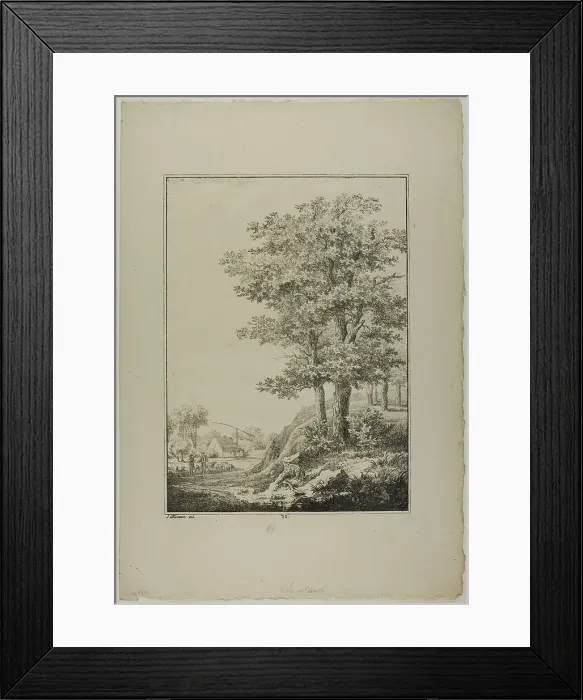 Framed Print : Plate 32 from Blatt Baum und Landschafts Studien, c.1810. Creator: Lorenz Ekemann Alesson Framed Print : Plate 32 from Blatt Baum und Landschafts Studien, c.1810. Creator: Lorenz Ekemann Alesson