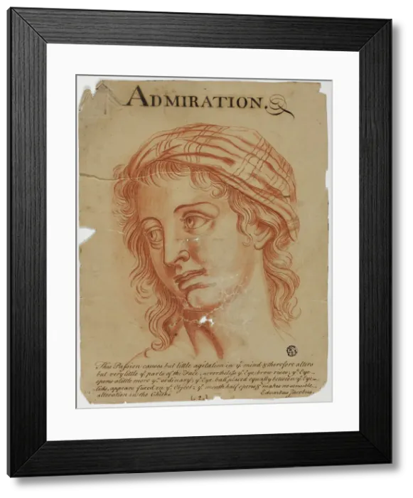 Framed Print : Admiration, after 1698. Creator: Eduardus Jacobus Framed Print : Admiration, after 1698. Creator: Eduardus Jacobus