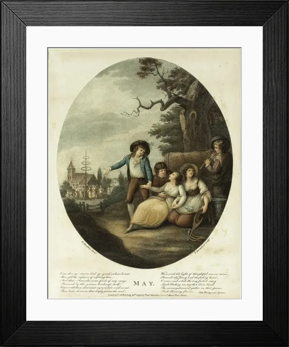 Framed Print : May, August 30, 1793. Creator: Francesco Bartolozzi Framed Print : May, August 30, 1793. Creator: Francesco Bartolozzi
