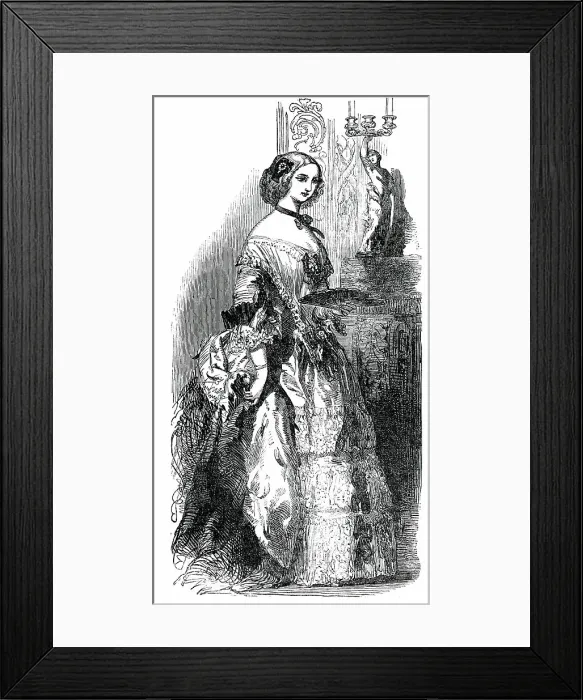 Framed Print : Fashions for May, 1850. Creator: Unknown
